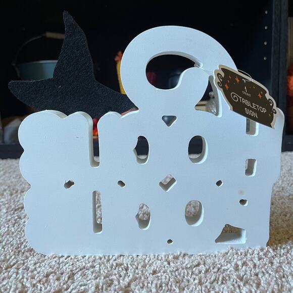 🏚️ NWT Hocus Pocus Witch Hat Table Top Sign Halloween Decor Target - Picture 7 of 16